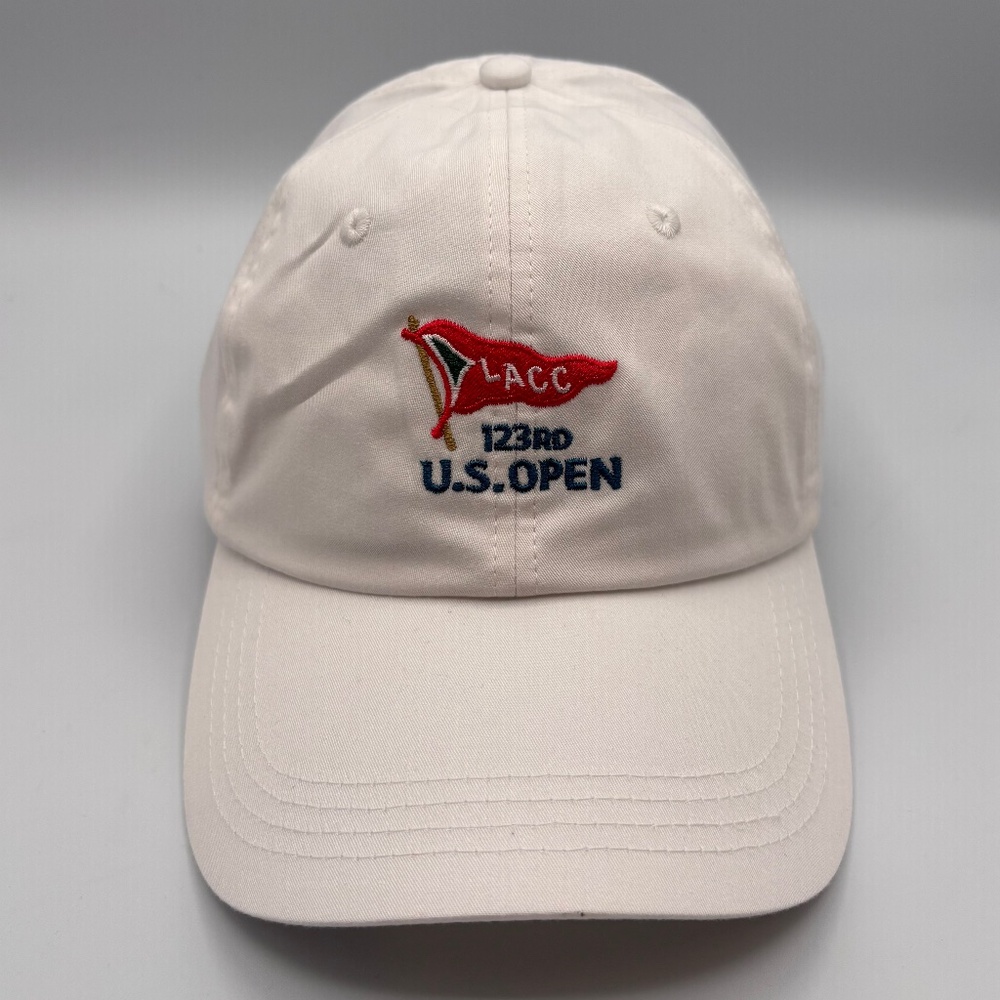 US Open 123rd LACC Flag Logo Embroidered Golf USGA Hat